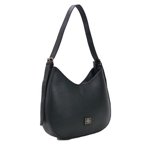 VQF POLO LINE-Γυναικεία τσάντα ώμου VQF POLO LINE 2207 μαύρη