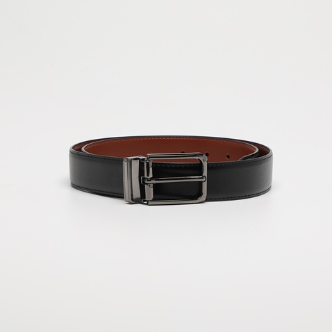 MARTIN & CO-Ανδρική ζώνη MARTIN & CO 123-122-0002 μαύρη καφέ