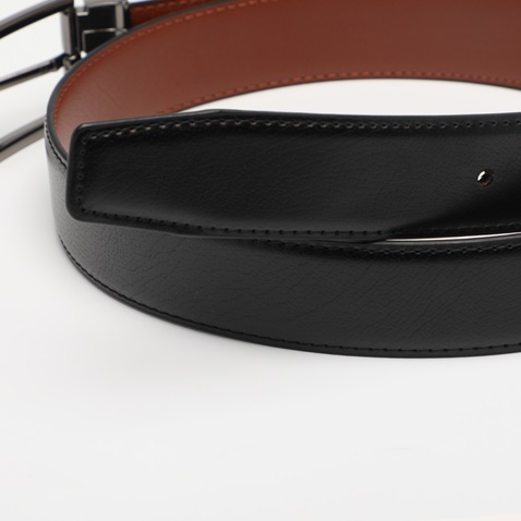 MARTIN & CO-Ανδρική ζώνη MARTIN & CO 123-122-0002 μαύρη καφέ