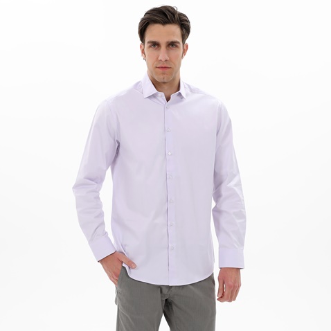 MARTIN & CO-Ανδρικό πουκάμισο MARTIN & CO 223-52-1690 COMFORT FIT μοβ