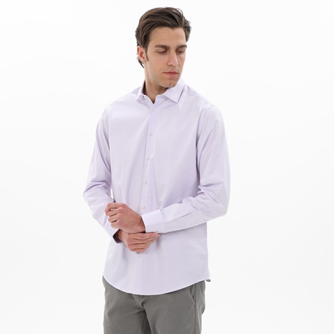 MARTIN & CO-Ανδρικό πουκάμισο MARTIN & CO 223-52-1690 COMFORT FIT μοβ