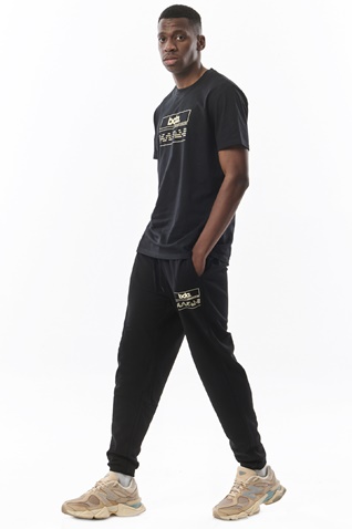 BODY ACTION-Ανδρικό t-shirt BODY ACTION 053325-01 μαύρο