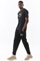 BODY ACTION-Ανδρικό t-shirt BODY ACTION 053325-01 μαύρο
