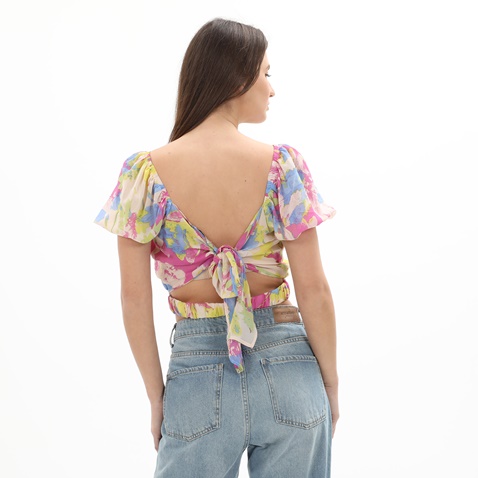 ATTRATTIVO-Γυναικείο cropped top ATTRATTIVO 9916253 floral πολύχρωμο