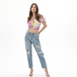 ATTRATTIVO-Γυναικείο cropped top ATTRATTIVO 9916253 floral πολύχρωμο