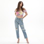 ATTRATTIVO-Γυναικείο cropped top ATTRATTIVO 9916253 floral πολύχρωμο