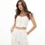 ATTRATTIVO-Γυναικείο cropped top ATTRATTIVO 92113274 λευκό