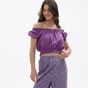 ATTRATTIVO-Γυναικείο cropped top ATTRATTIVO 9911177E μοβ
