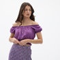 ATTRATTIVO-Γυναικείο cropped top ATTRATTIVO 9911177E μοβ