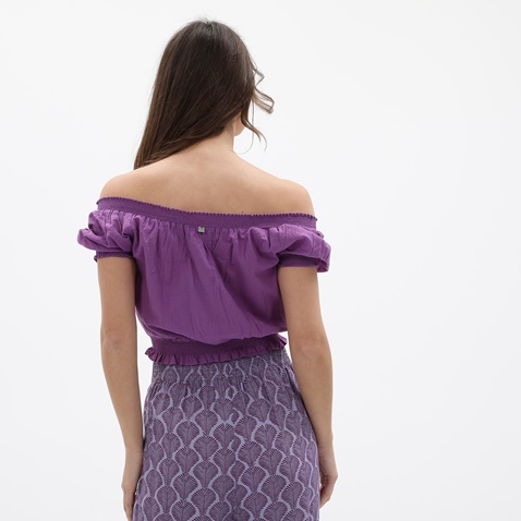 ATTRATTIVO-Γυναικείο cropped top ATTRATTIVO 9911177E μοβ