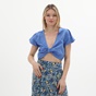 ATTRATTIVO-Γυναικείο cropped top ATTRATTIVO 9916267 μπλε μωβ