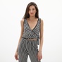 ATTRATTIVO-Γυναικείο cropped top ATTRATTIVO 91061411 ασπρόμαυρο