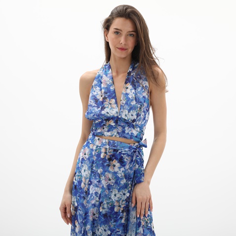 ATTRATTIVO-Γυναικείο top ATTRATTIVO 91334208 μπλε floral