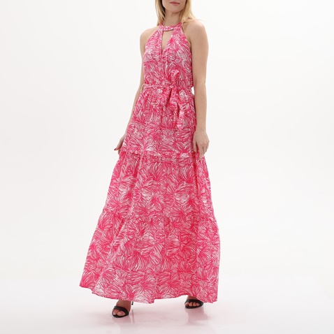 'ALE-Γυναικείο maxi φόρεμα 'ALE 8916340 ροζ floral