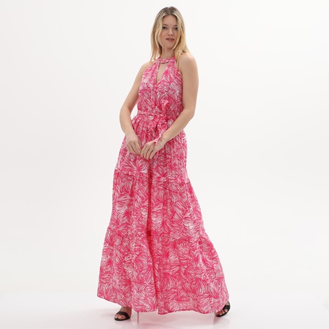 'ALE-Γυναικείο maxi φόρεμα 'ALE 8916340 ροζ floral