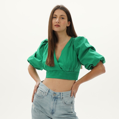 'ALE-Γυναικείο cropped top 'ALE 8916246 πράσινο