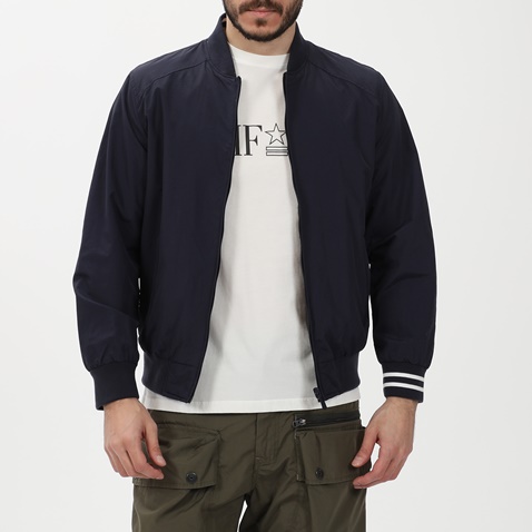 DORS-Ανδρικό bomber jacket διπλής όψης DORS 3034002.C01 μαύρο μπλε
