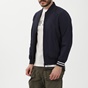 DORS-Ανδρικό bomber jacket διπλής όψης DORS 3034002.C01 μαύρο μπλε