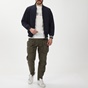 DORS-Ανδρικό bomber jacket διπλής όψης DORS 3034002.C01 μαύρο μπλε