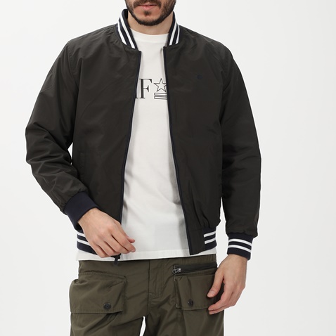DORS-Ανδρικό bomber jacket διπλής όψης DORS 3034002.C01 μαύρο μπλε