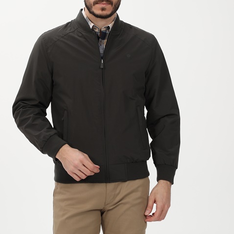 DORS-Ανδρικό bomber jacket διπλής όψης DORS 3034002.C02 μπεζ χακί