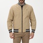 DORS-Ανδρικό bomber jacket διπλής όψης DORS 3034002.C02 μπεζ χακί