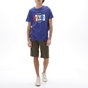 BATTERY-Ανδρικό t-shirt BATTERY 21231133 μπλε μωβ