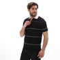 OCEAN SHARK-Ανδρική polo μπλούζα OCEAN SHARK 1010083221 RUGBY μαύρη