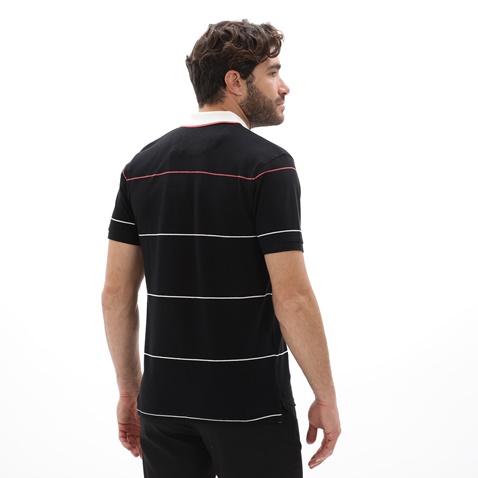 OCEAN SHARK-Ανδρική polo μπλούζα OCEAN SHARK 1010083221 RUGBY μαύρη