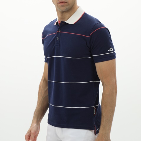 OCEAN SHARK-Ανδρική polo μπλούζα OCEAN SHARK 1010083221 μπλε
