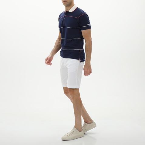 OCEAN SHARK-Ανδρική polo μπλούζα OCEAN SHARK 1010083221 μπλε