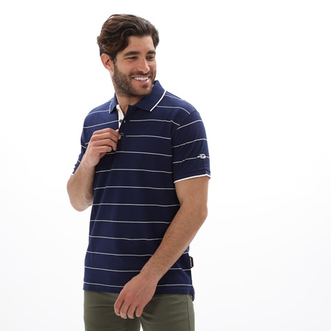 OCEAN SHARK-Ανδρική polo μπλούζα OCEAN SHARK 1010084221 RUGBY μπλε