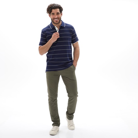 OCEAN SHARK-Ανδρική polo μπλούζα OCEAN SHARK 1010084221 RUGBY μπλε