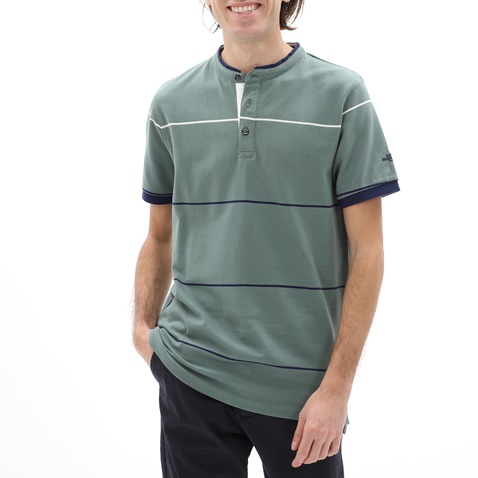 OCEAN SHARK-Ανδρική polo μπλούζα OCEAN SHARK 1010086221 RUGBY πράσινη