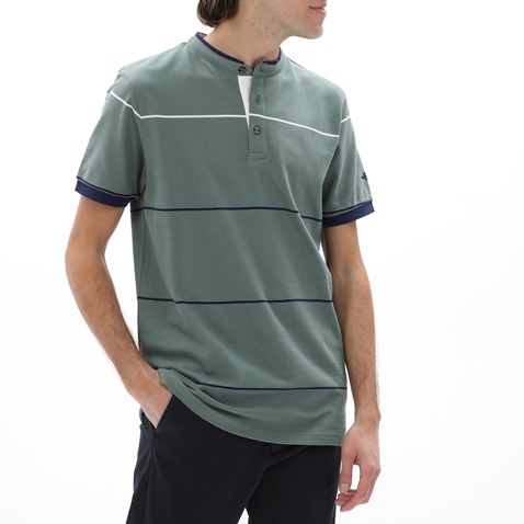 OCEAN SHARK-Ανδρική polo μπλούζα OCEAN SHARK 1010086221 RUGBY πράσινη