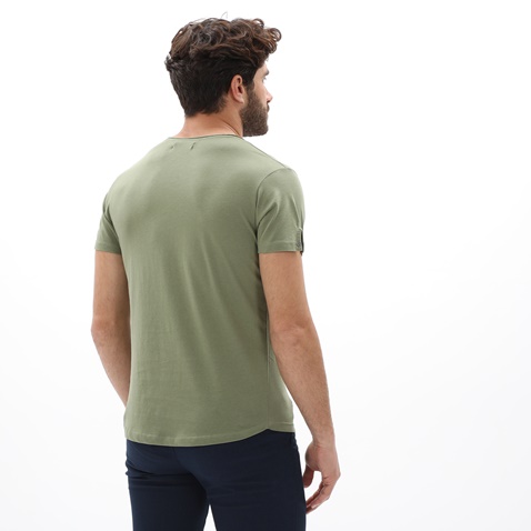 BATTERY-Ανδρικό t-shirt BATTERY 21D9079221 πράσινο