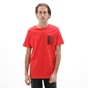 BATTERY-Ανδρικό t-shirt BATTERY 21231143 κόκκινο