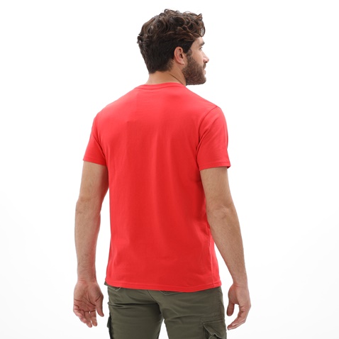 BATTERY-Ανδρικό t-shirt BATTERY 21231145 κόκκινο