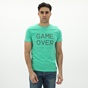 BATTERY-Ανδρικό t-shirt BATTERY 21231145 πράσινο