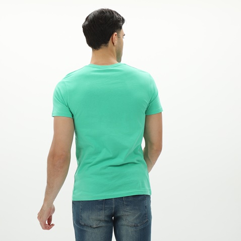 BATTERY-Ανδρικό t-shirt BATTERY 21231145 πράσινο