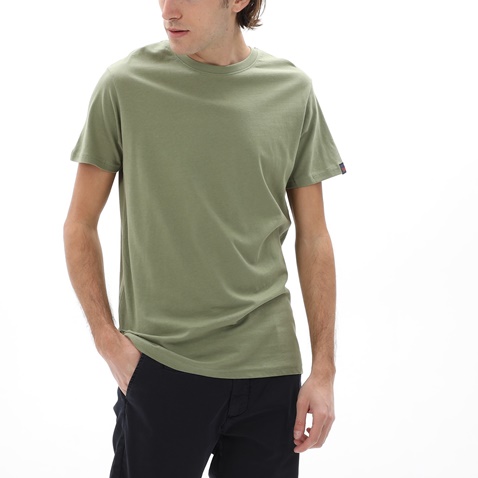 RUN-Ανδρικό t-shirt RUN 21D9103221 πράσινη
