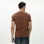 BATTERY-Ανδρικό t-shirt BATTERY 21231162 καφέ