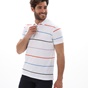DORS-Ανδρική polo μπλούζα DORS 1132008.C02 λευκή