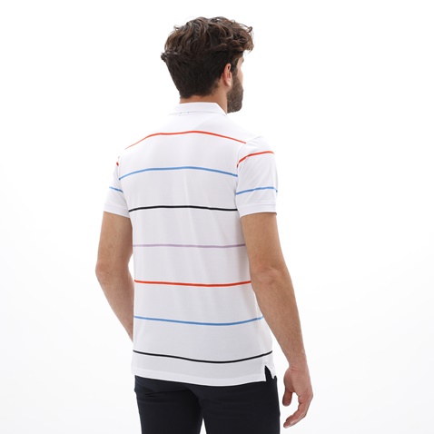 DORS-Ανδρική polo μπλούζα DORS 1132008.C02 λευκή