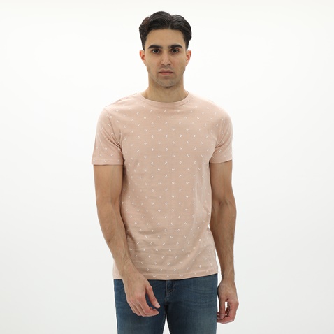 EXPLORER-Ανδρικό t-shirt EXPLORER 2221102020 ροζ
