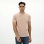 EXPLORER-Ανδρικό t-shirt EXPLORER 2221102020 ροζ
