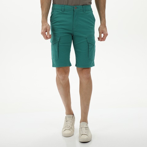VAN HIPSTER-Ανδρική cargo βερμούδα VAN HIPSTER 72113 πετρόλ
