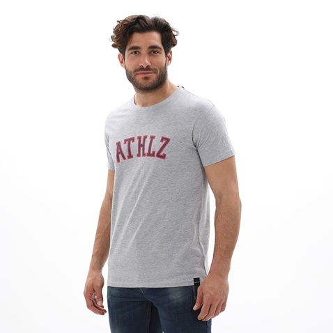 VAN HIPSTER-Ανδρικό t-shirt VAN HIPSTER 72121 γκρι