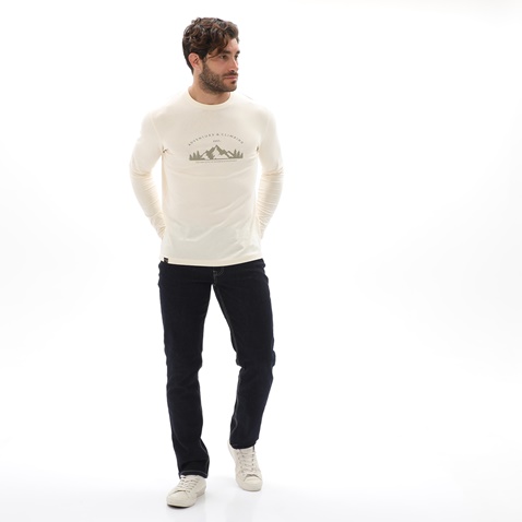 VAN HIPSTER-Ανδρική μακρυμάνικη μπλούζα VAN HIPSTER 72146 εκρού