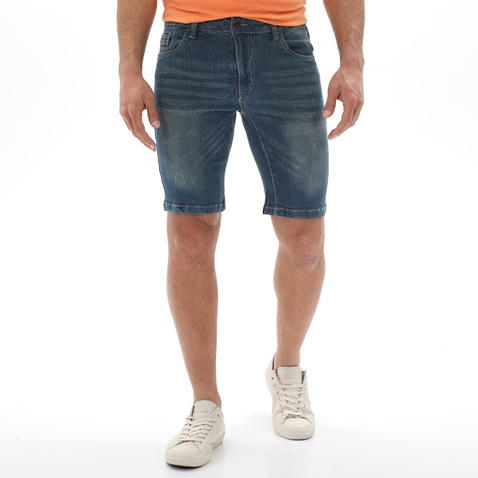 VAN HIPSTER-Ανδρική jean βερμούδα VAN HIPSTER 72160 μπλε